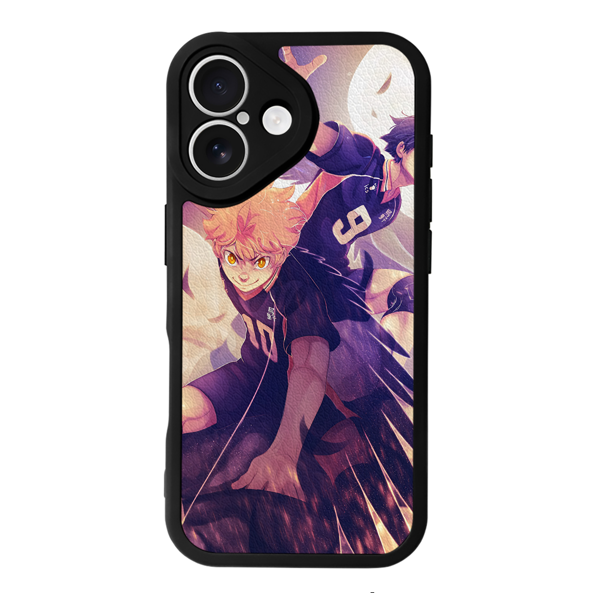 （画像用） ハイキュー!! Haikyu!! 【iPhone 16シリーズ対応】シリコンスマホケース（レザー調） 材質：シリコン